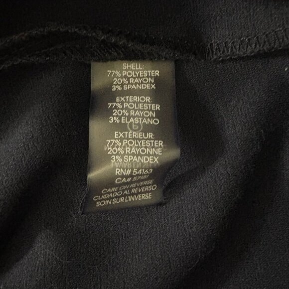 Calvin Klein navy Blue Zip Up Pencil Dress w Shoulder Pads Sz 8 - Picture 7 of 7